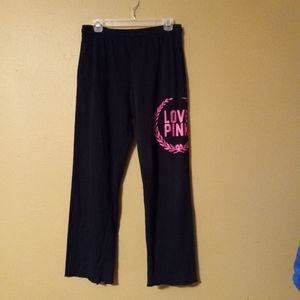 VS Pink black sweatpants/jogger pants